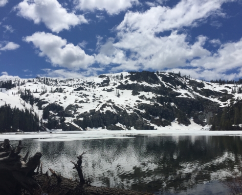 Snowy Little Castle Lake