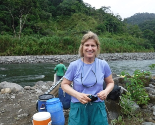 Denise on a rafting trip