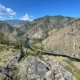 The Main Salmon River winds its way below the Trust’s newly acquired property in the Frank Church – River of No Return Wilderness Photo credit: Bradford Knipe