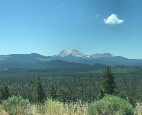 June view from Hat Creek Rim Scenic Viewpoint